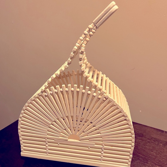 cult gaia Handbags - Cult Gaia natural bamboo handbag